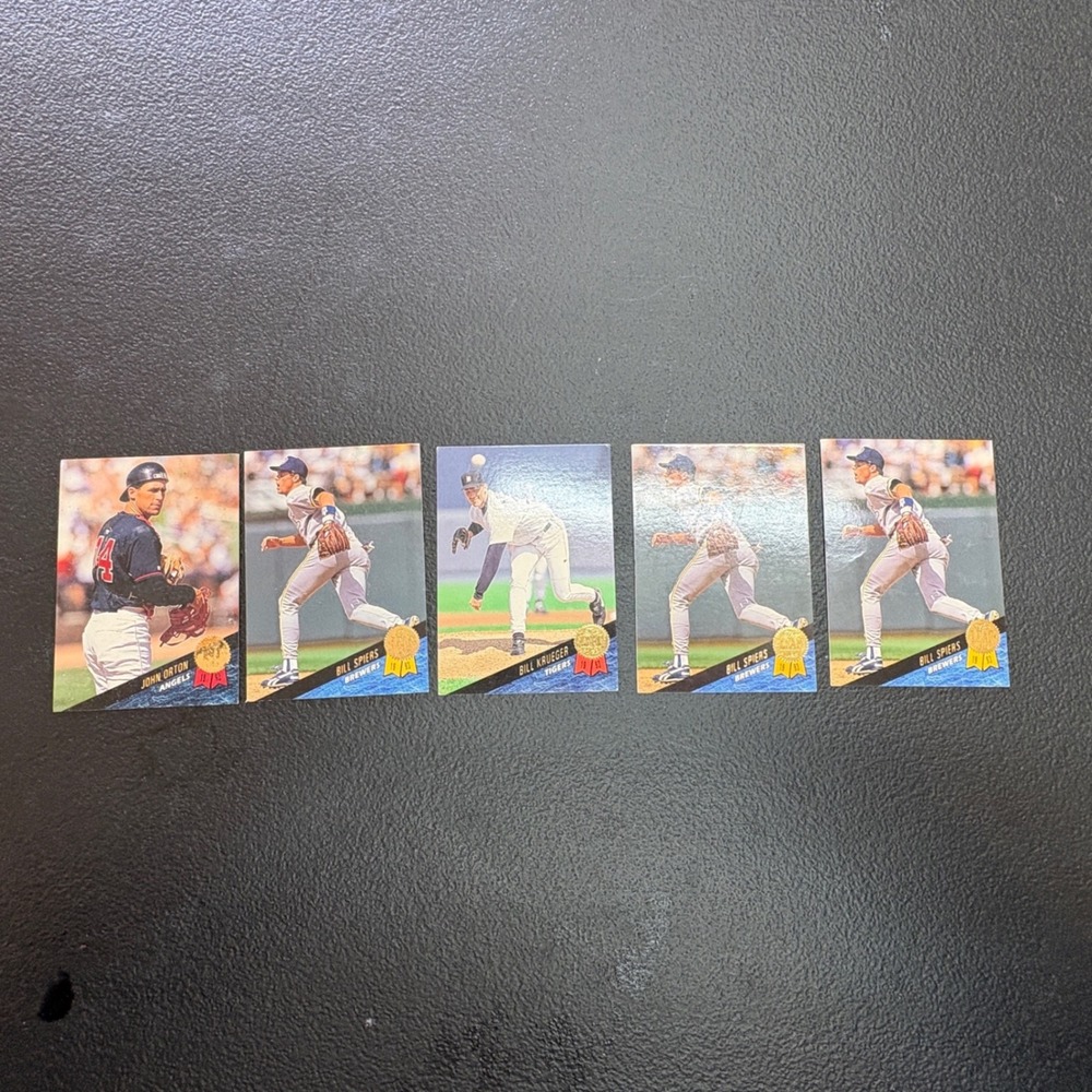 1993 Leaf Series 2 Baseball Card Lot 5ct John Orton Bill Spiers‎ Bill Krueger